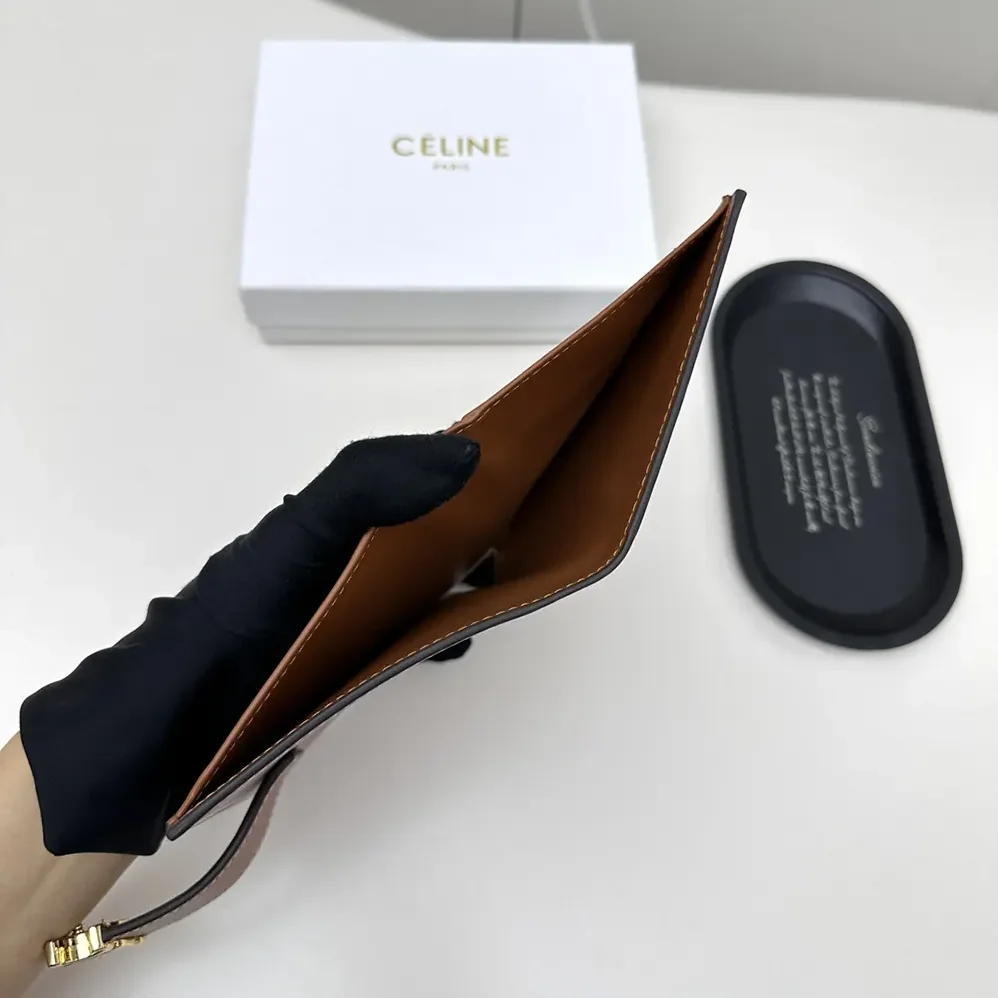 Celine Medium Strap Wallet Nino in Supple Grained Calfskin for Women Celine Medium Strap Wallet Nino in Supple Grained Calfskin for Women