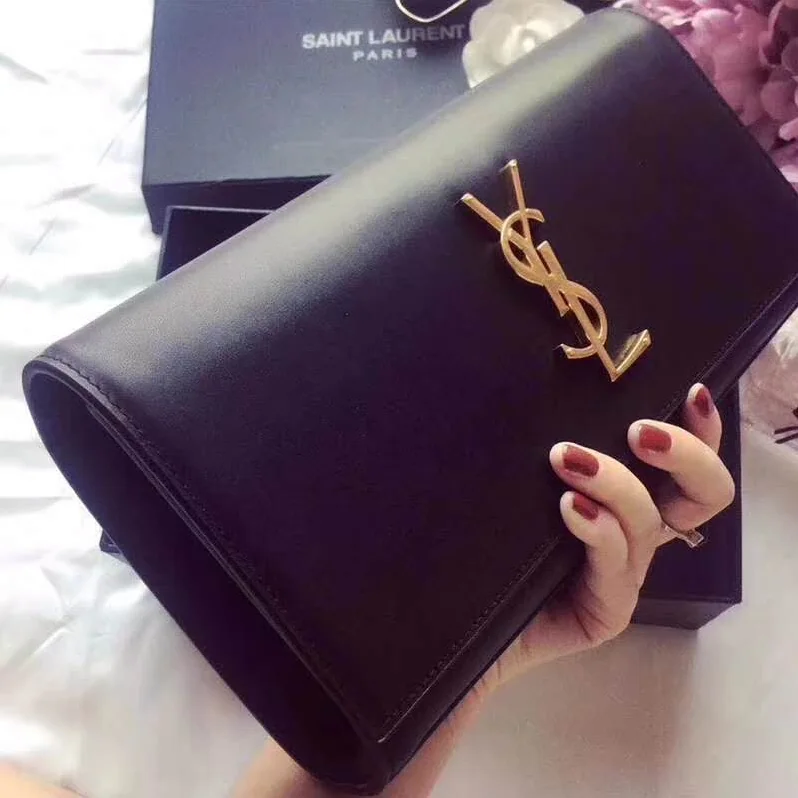 Saint Laurent YSL Kate Clutch Grain De Poudre Embossed for Women