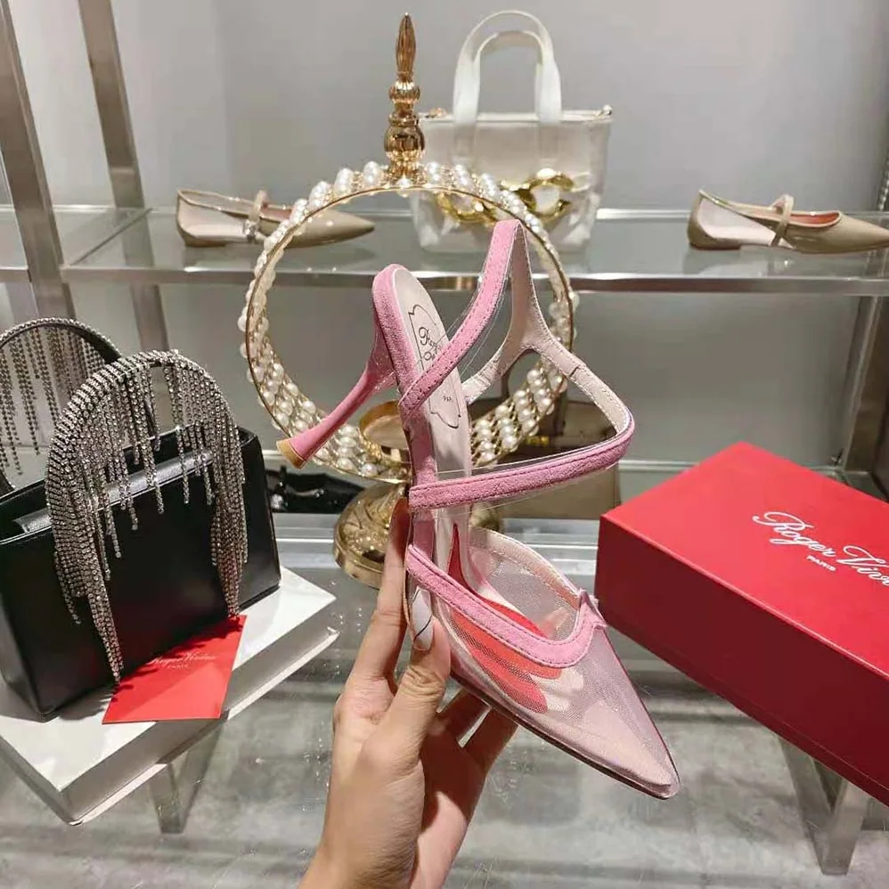 Roger Vivier I Love Vivier Slingback Pumps in PVC for Women in Pink