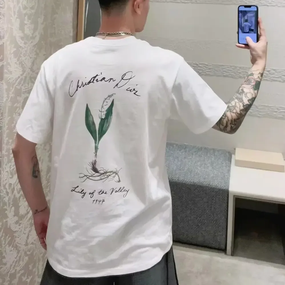 Dior Handwritten Christian Dior T-Shirt Relaxed Fit White Cotton Jersey for Men Dior Handwritten Christian Dior T-Shirt Relaxed Fit White Cotton Jersey for Men
