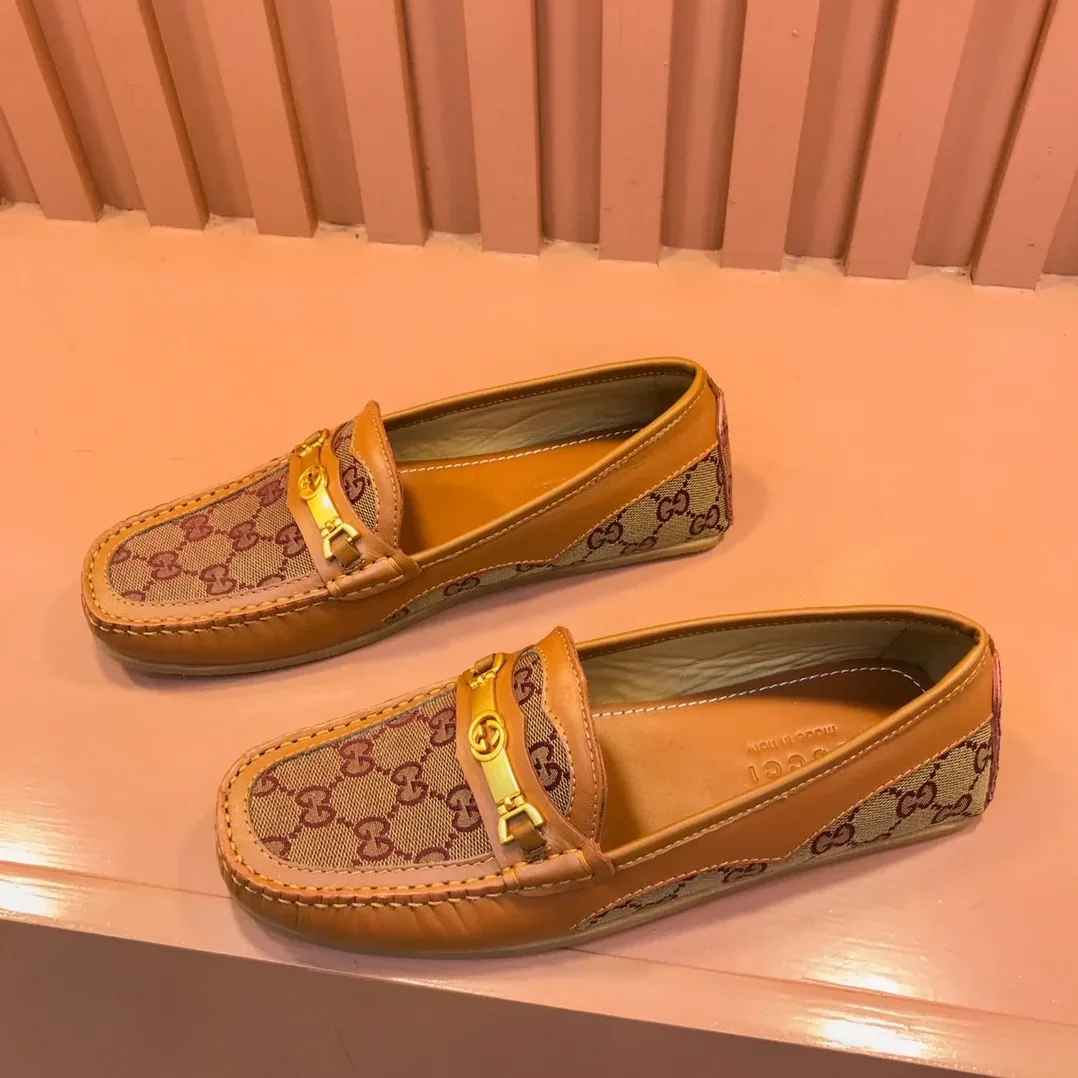 Gucci Loafer With Interlocking GG Horsebit In Brown for Men