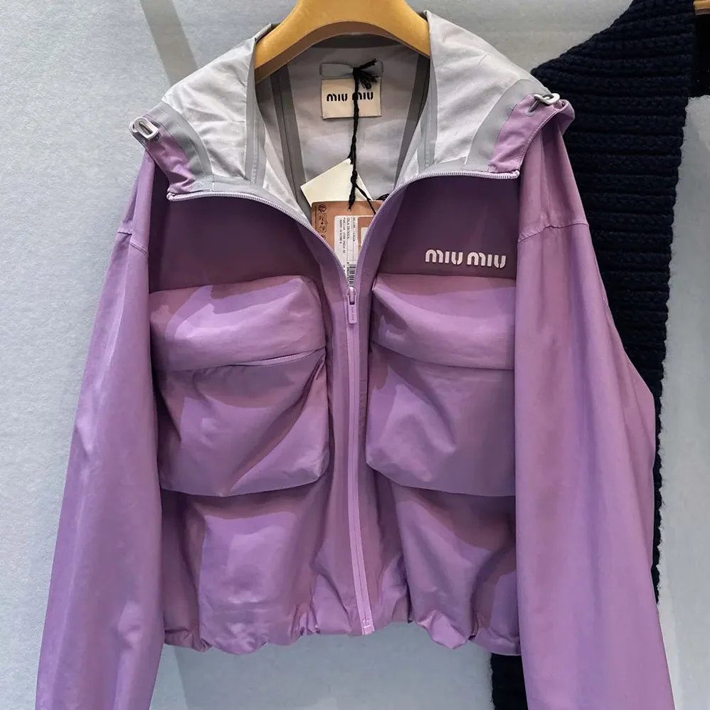 Miu Miu Tec Canvas Blouson for Women Miu Miu Tec Canvas Blouson for Women
