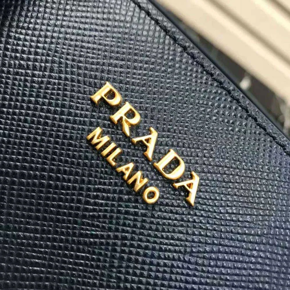 Prada Large Saffiano Leather Handbag for Women in Navy Prada Large Saffiano Leather Handbag for Women in Navy