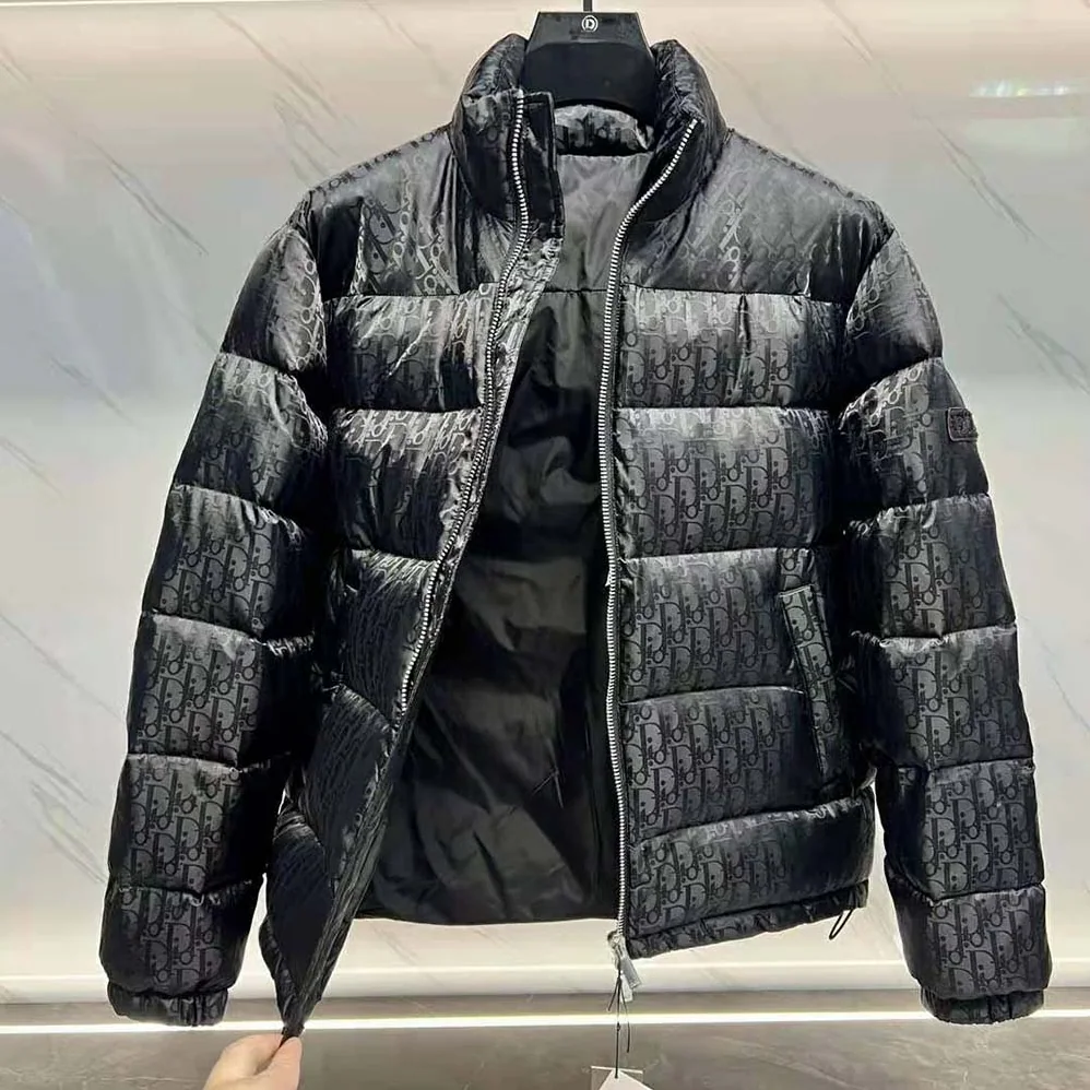 Dior Oblique Down Jacket Black Technical Jacquard for Men Dior Oblique Down Jacket Black Technical Jacquard for Men