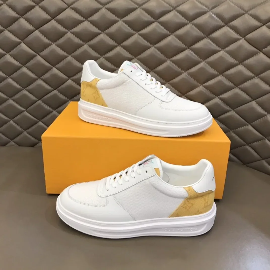Louis Vuitton Rivoli Sneaker Monogram Metallic Canvas White in Yellow Louis Vuitton Rivoli Sneaker Monogram Metallic Canvas White in Yellow
