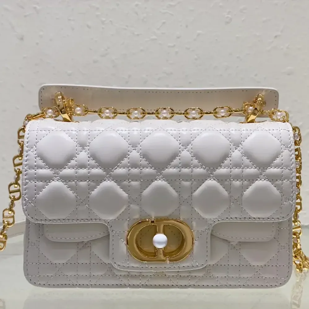 Dior Small Dior Jolie Top Handle Bag Latte Cannage Calfskin for Women