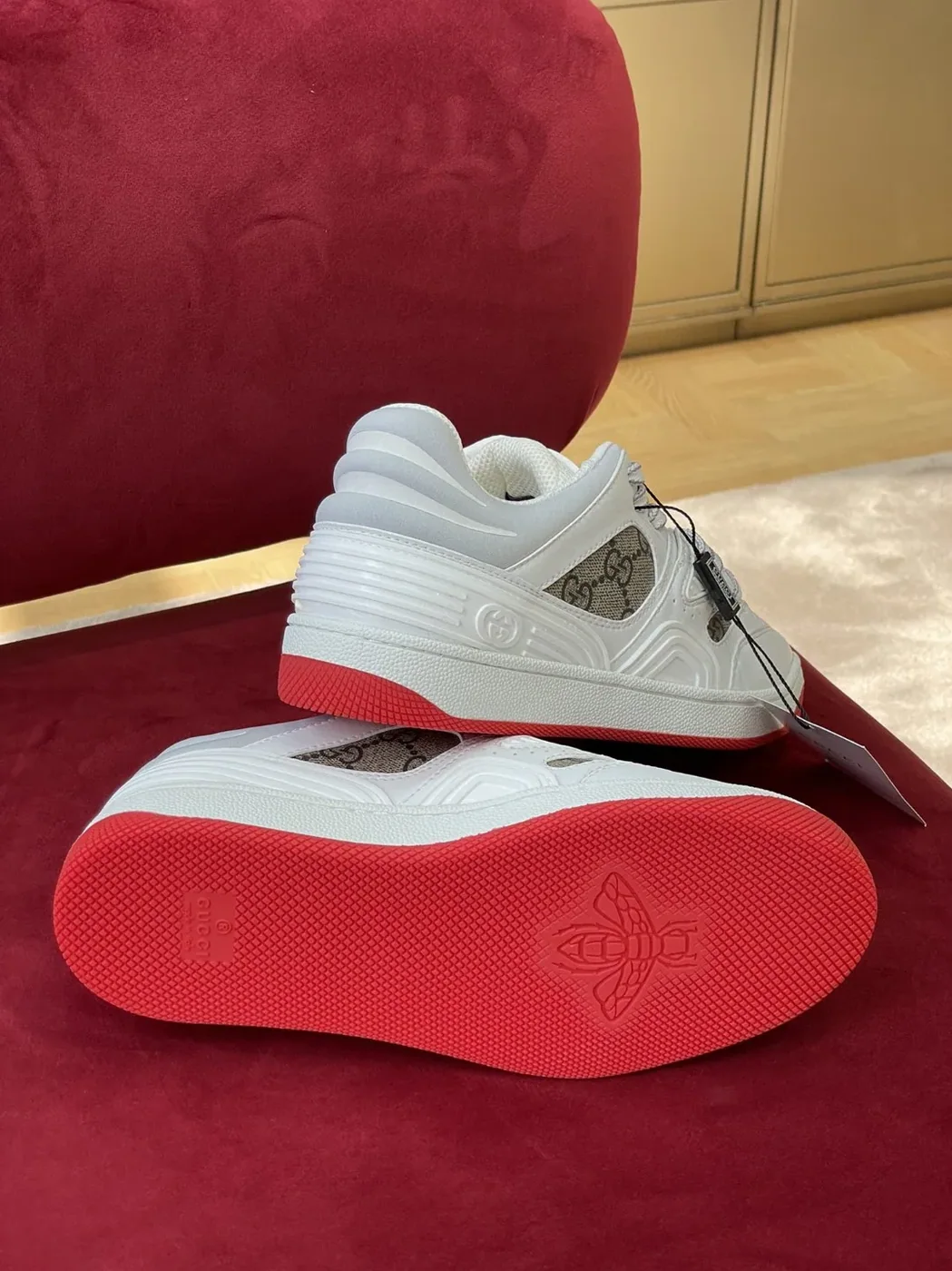 Gucci Sneaker Gucci Basket Donna White Demetra for Women
