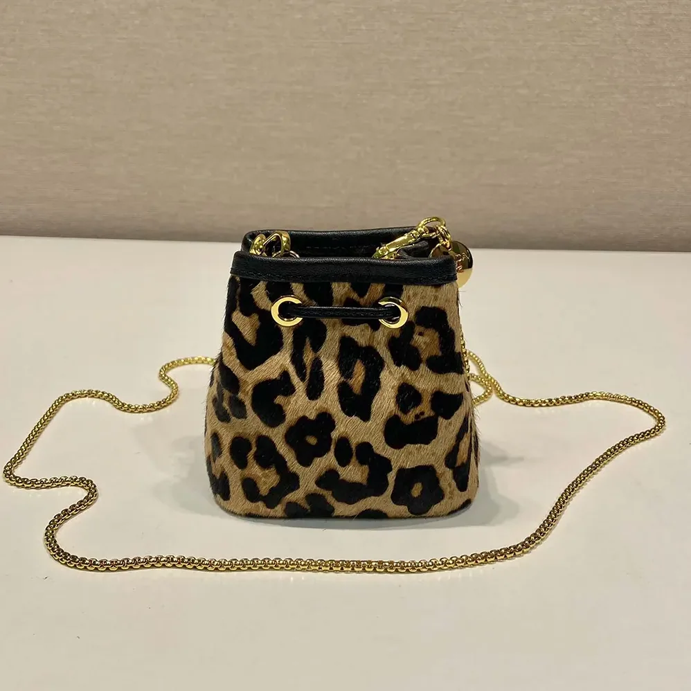 Prada Printed Leather Mini Pouch for Women
