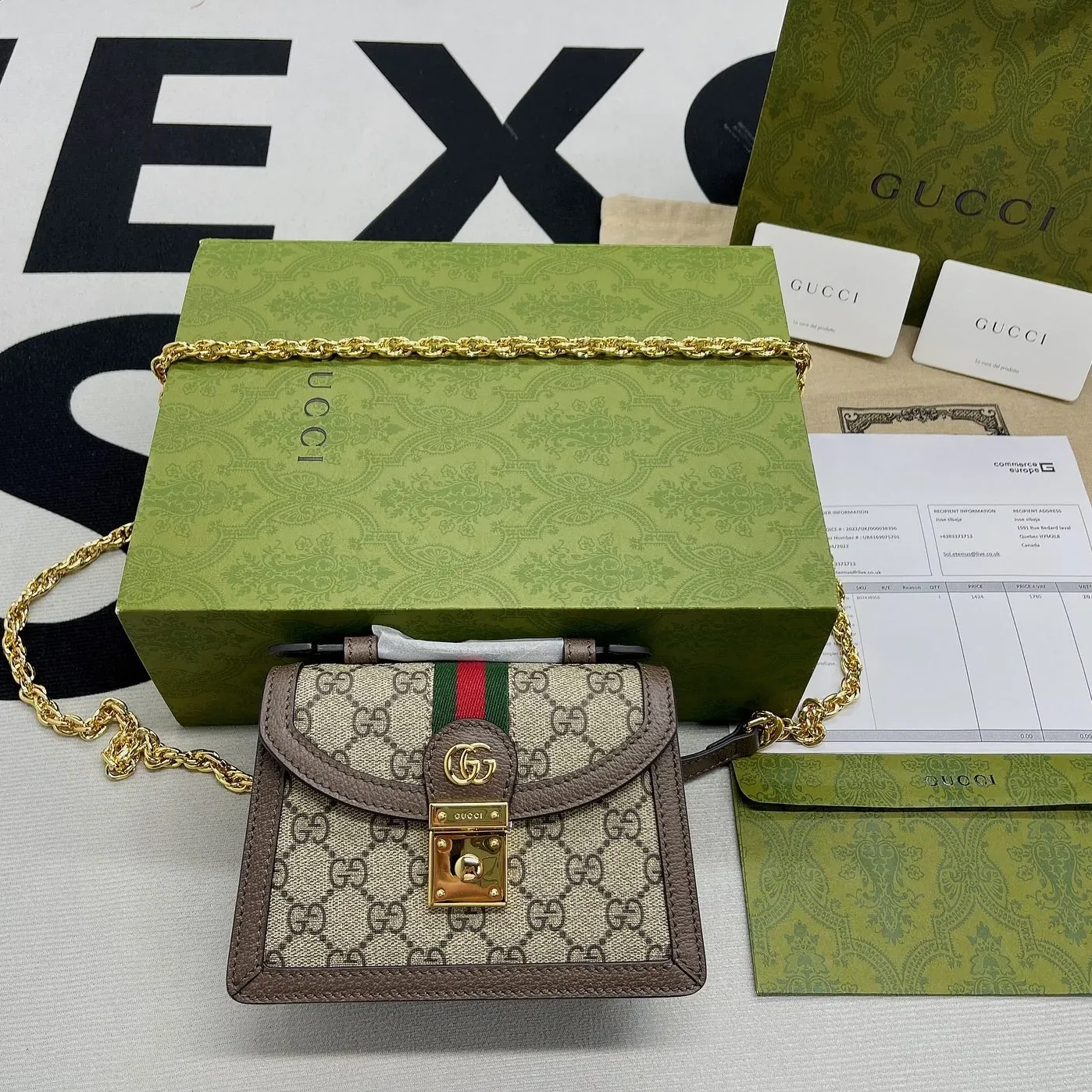 Gucci Ophidia GG Mini Shoulder Bag Beige Gucci Ophidia GG Mini Shoulder Bag Beige