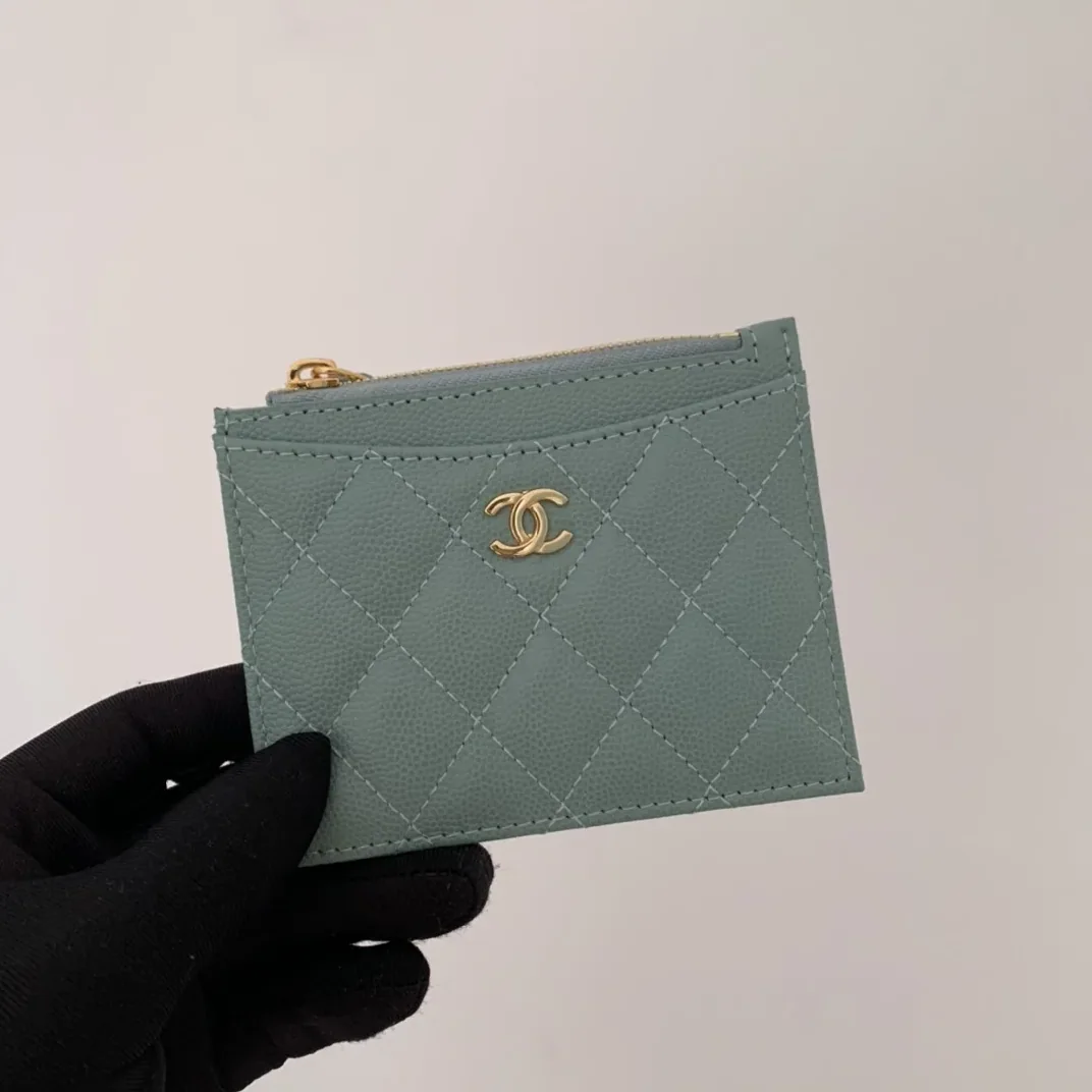 Chanel Flat Card Holder Mint Bag / Chanel Flat Card Holder Mint Bag /