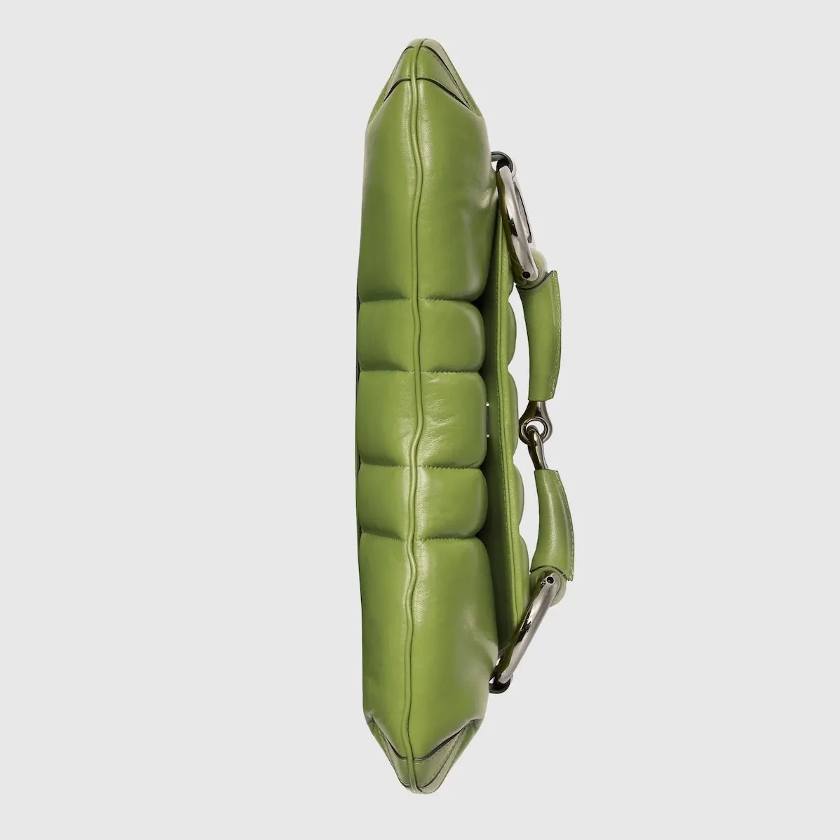 Gucci Horsebit Chain Medium Shoulder Bag Green 15 Inches/