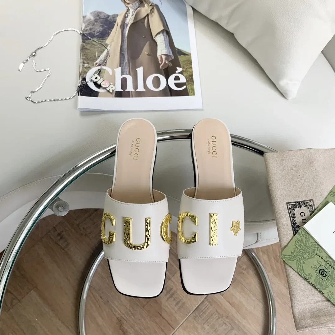 Gucci ‘Gucci' Slide White GG for Women Gucci ‘Gucci' Slide White GG for Women