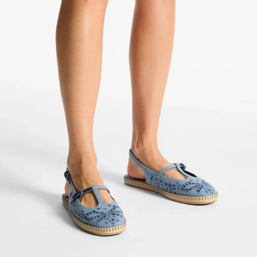 Jimmy Choo Amiee Flat Blue Haze AMIEEFLATDXY Jimmy Choo Amiee Flat Blue Haze AMIEEFLATDXY