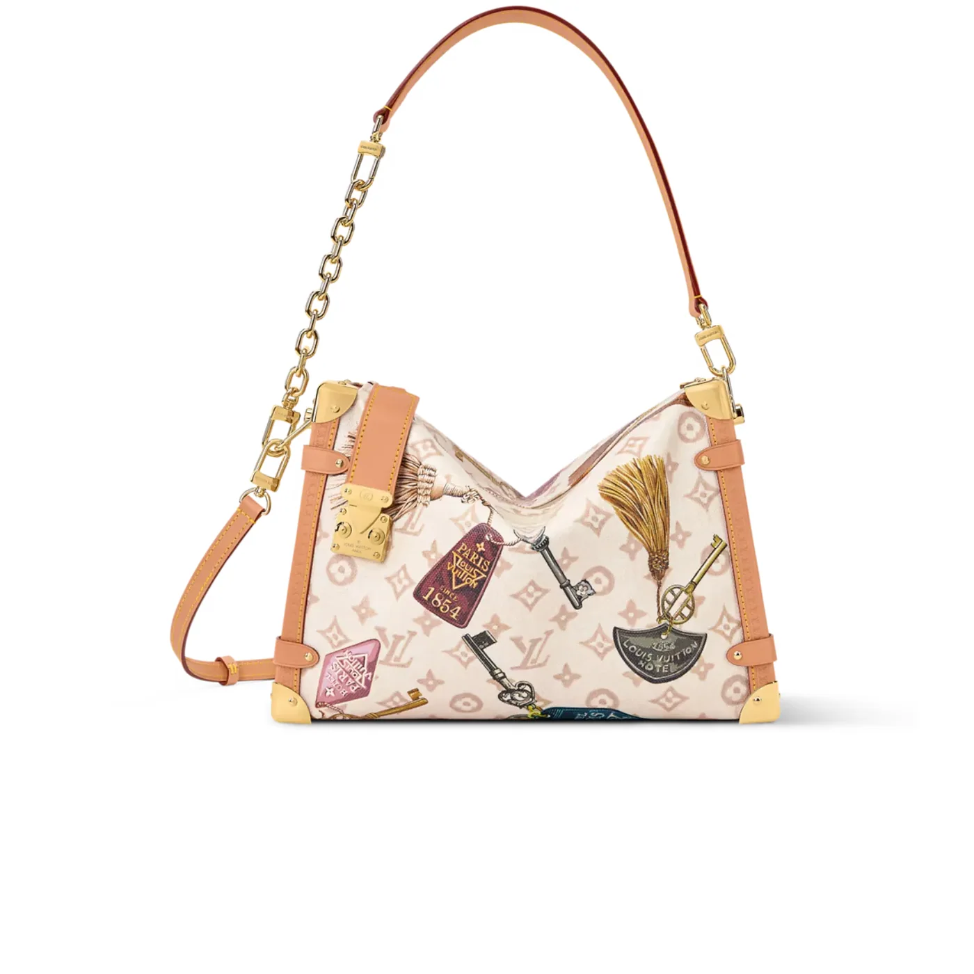 Louis Vuitton Side Trunk GM Shoulder Bag in Getaway Gold Hardware