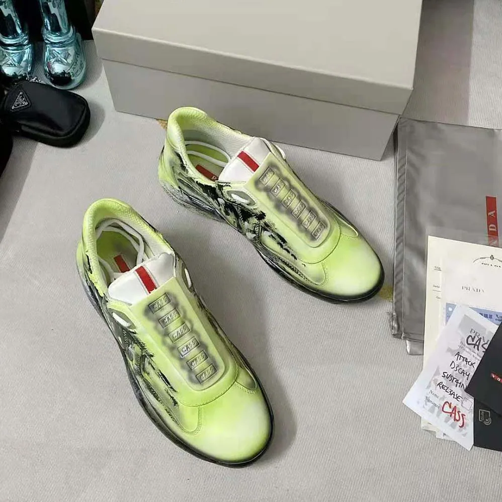 Prada Cass x Prada Americas Cup D3cay Sneakers for Unisex in Green Prada Cass x Prada Americas Cup D3cay Sneakers for Unisex in Green