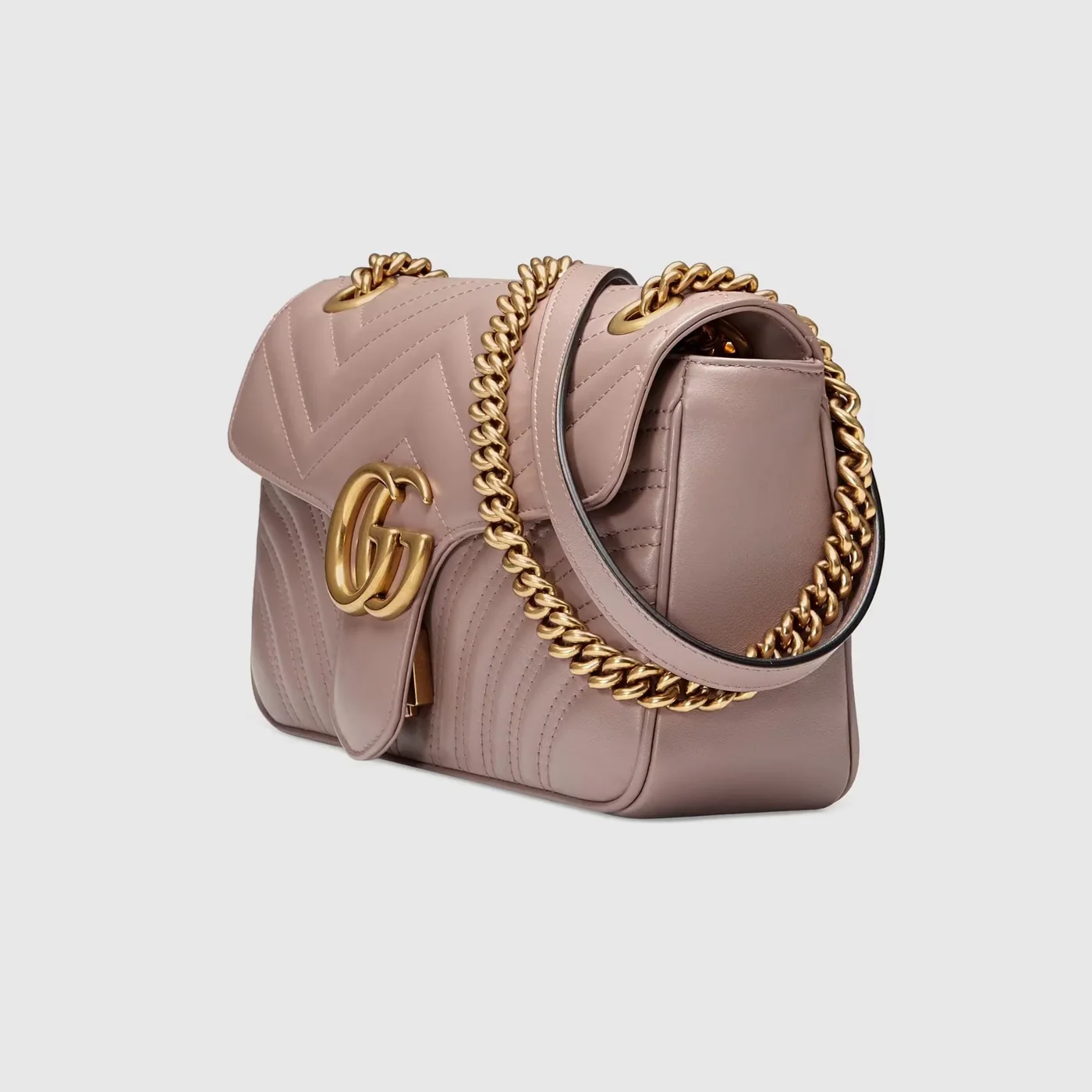 Marmont Small Matelassé Shoulder Bag Dusty Pink