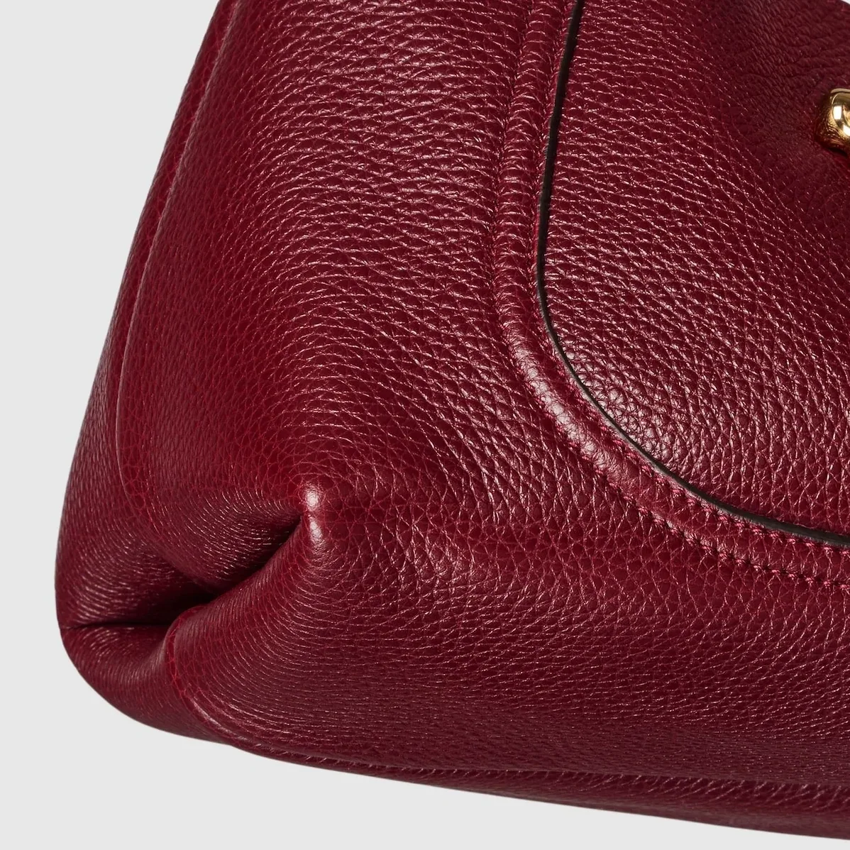 Gucci Softbit Medium Top Handle Bag Rosso Ancora Red /