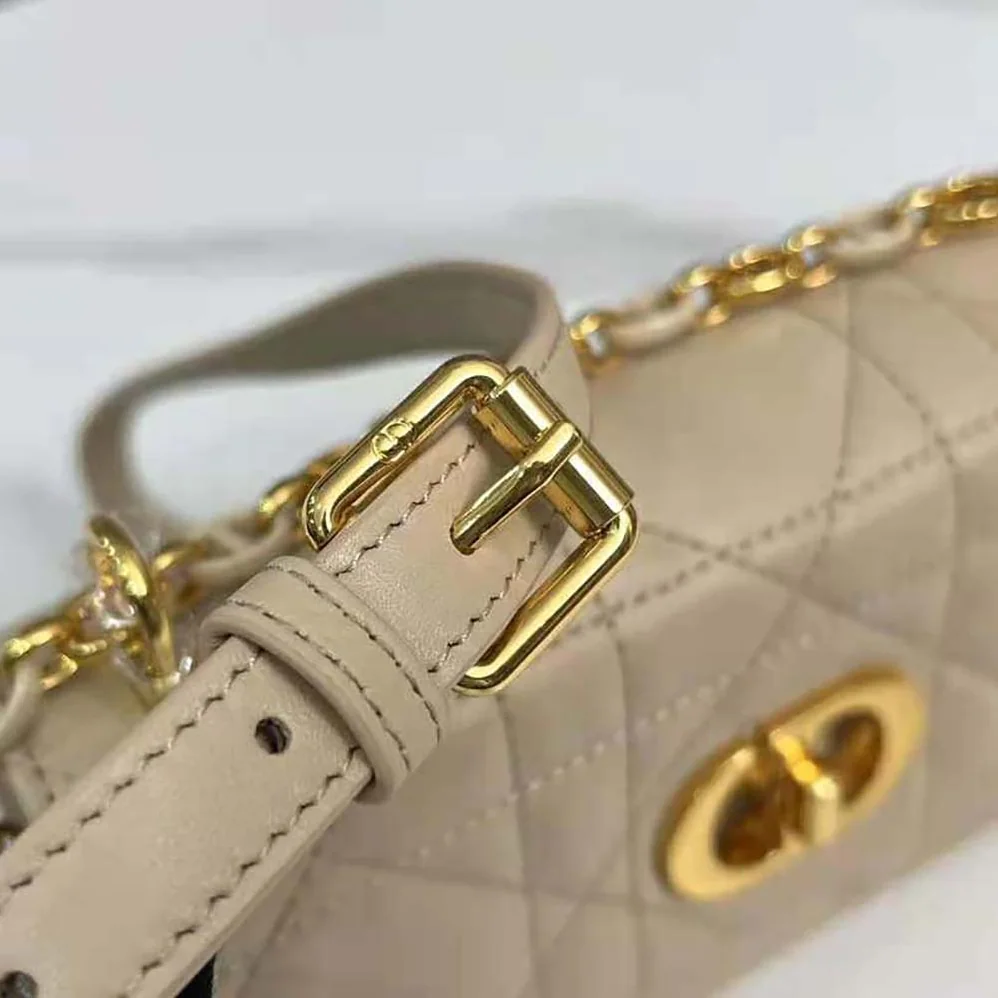 Dior Miss Caro Mini Bag Caramel Beige Macrocannage Lambskin for Women