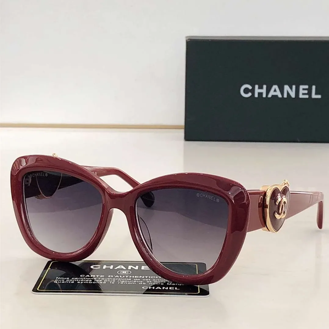 Chanel Plastic Sunglasses Red Chanel Plastic Sunglasses Red