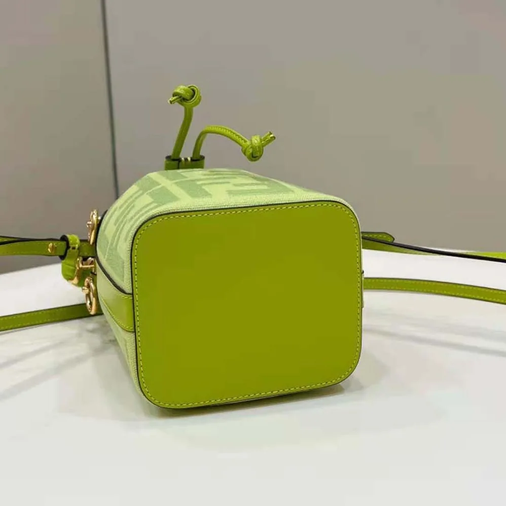 Fendi Mon Tresor Acid Green FF Canvas Mini for Women in bag Fendi Mon Tresor Acid Green FF Canvas Mini for Women in bag