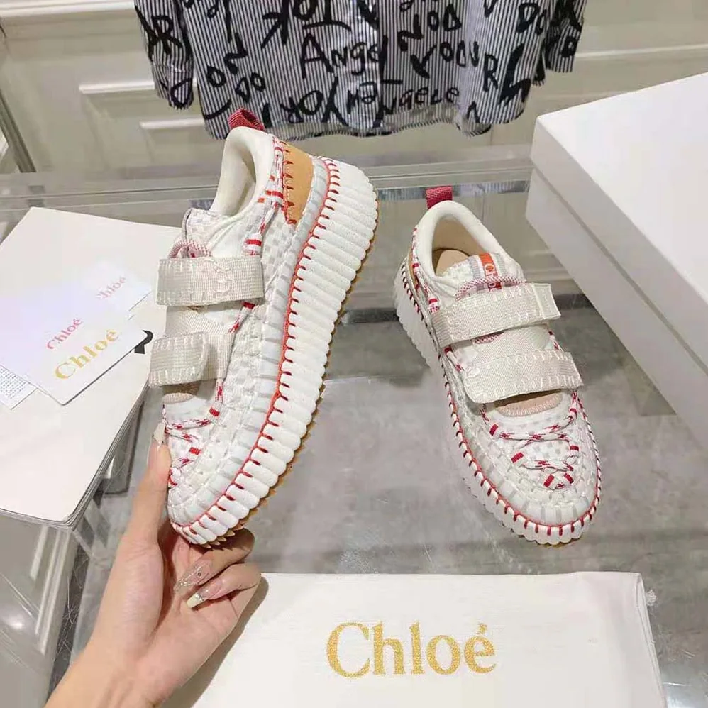 Chloe Nama Slip-on Sneaker for Women in Beige Chloe Nama Slip-on Sneaker for Women in Beige