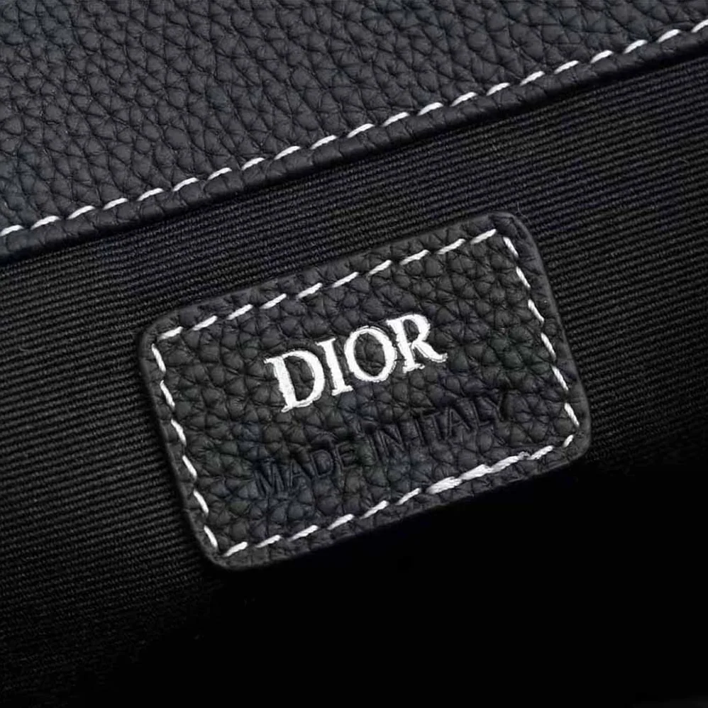 Dior Saddle Backpack Black Grained Calfskin for Men Dior Saddle Backpack Black Grained Calfskin for Men