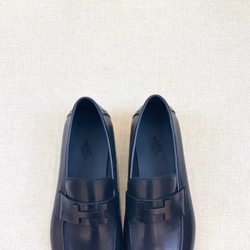 Hermes Paris Loafers Navy Hermes Paris Loafers Navy