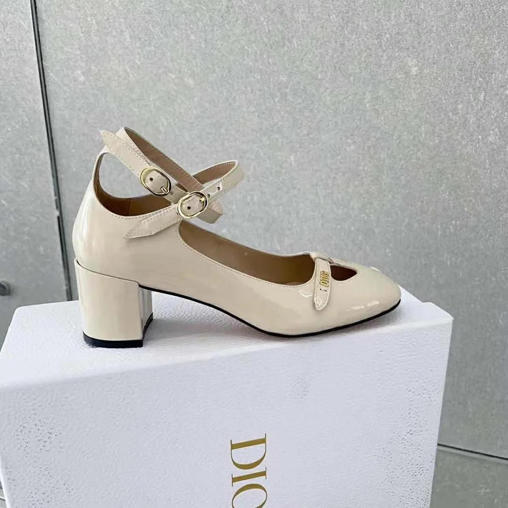 Dior Aime Dior Ballerina Pump White Patent Calfskin for Women Dior Aime Dior Ballerina Pump White Patent Calfskin for Women