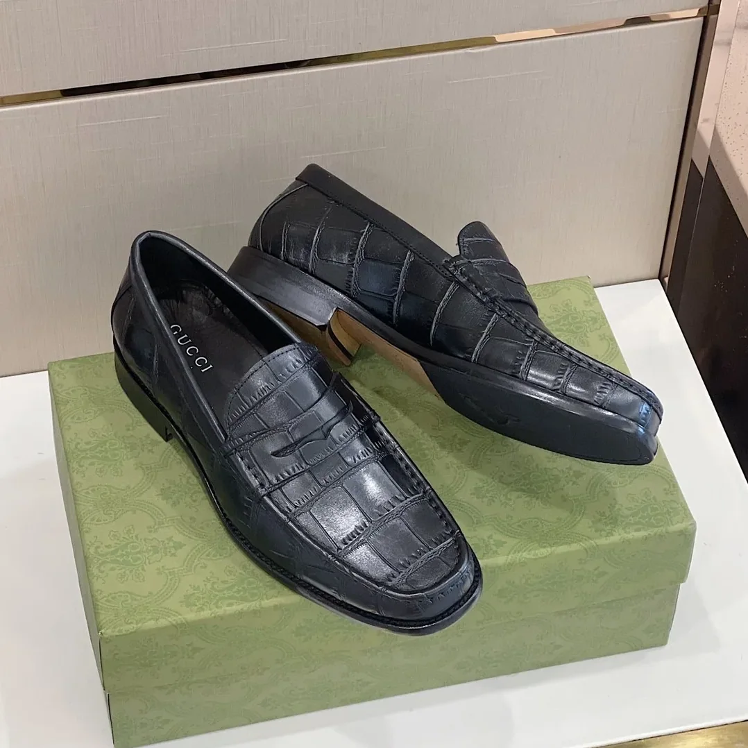 Gucci Horsebit Crocodile Loafer Black 0GQ00 Gucci Horsebit Crocodile Loafer Black 0GQ00