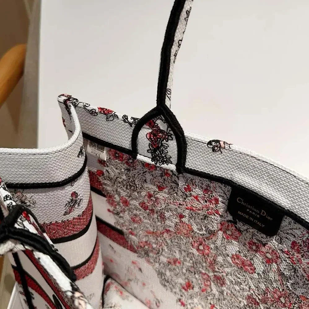 Dior Dioramour Medium Dior Book Tote Latte Embroidery for Women Dior Dioramour Medium Dior Book Tote Latte Embroidery for Women
