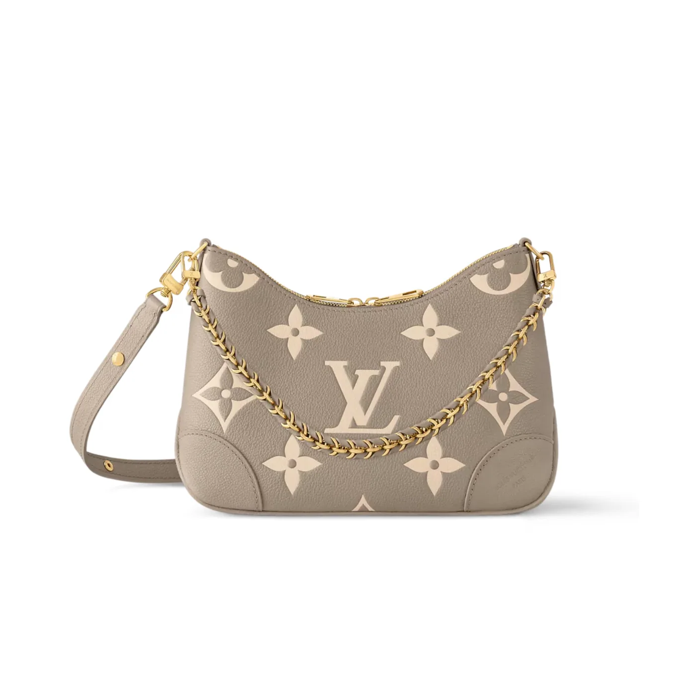 Louis Vuitton Boulogne PM Crossboy Bag / Dove Gray/ Cream Gold Hardware