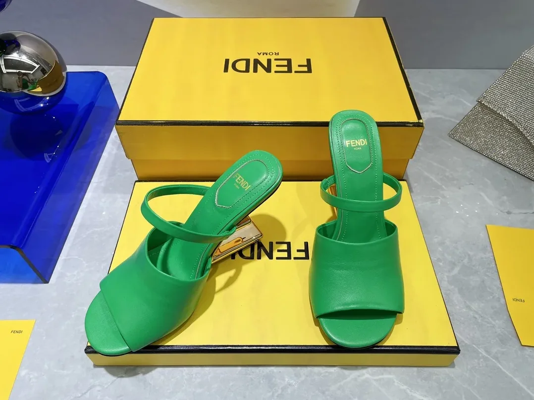 Fendi First Green High in Heeled Sandals Fendi First Green High in Heeled Sandals
