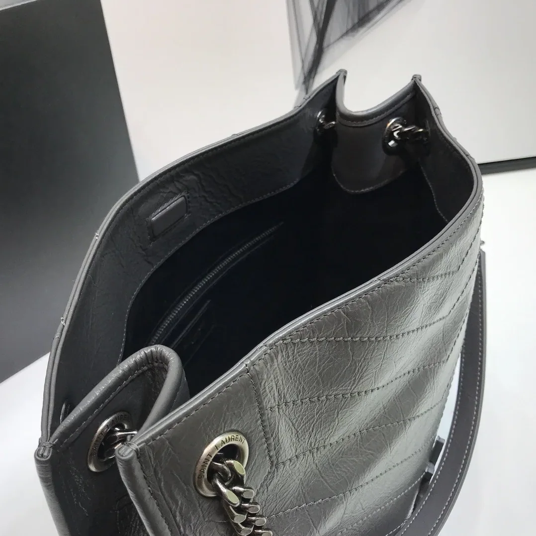 Saint Laurent Niki Medium Shopping Bag Beige in YSL