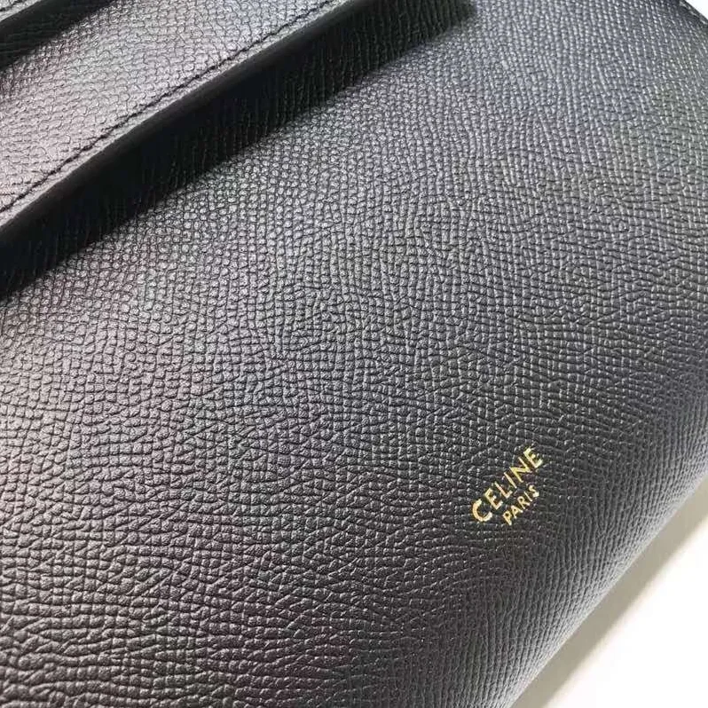 Celine Micro Belt Bag in Grained Calfskin for Women in Black Celine Micro Belt Bag in Grained Calfskin for Women in Black