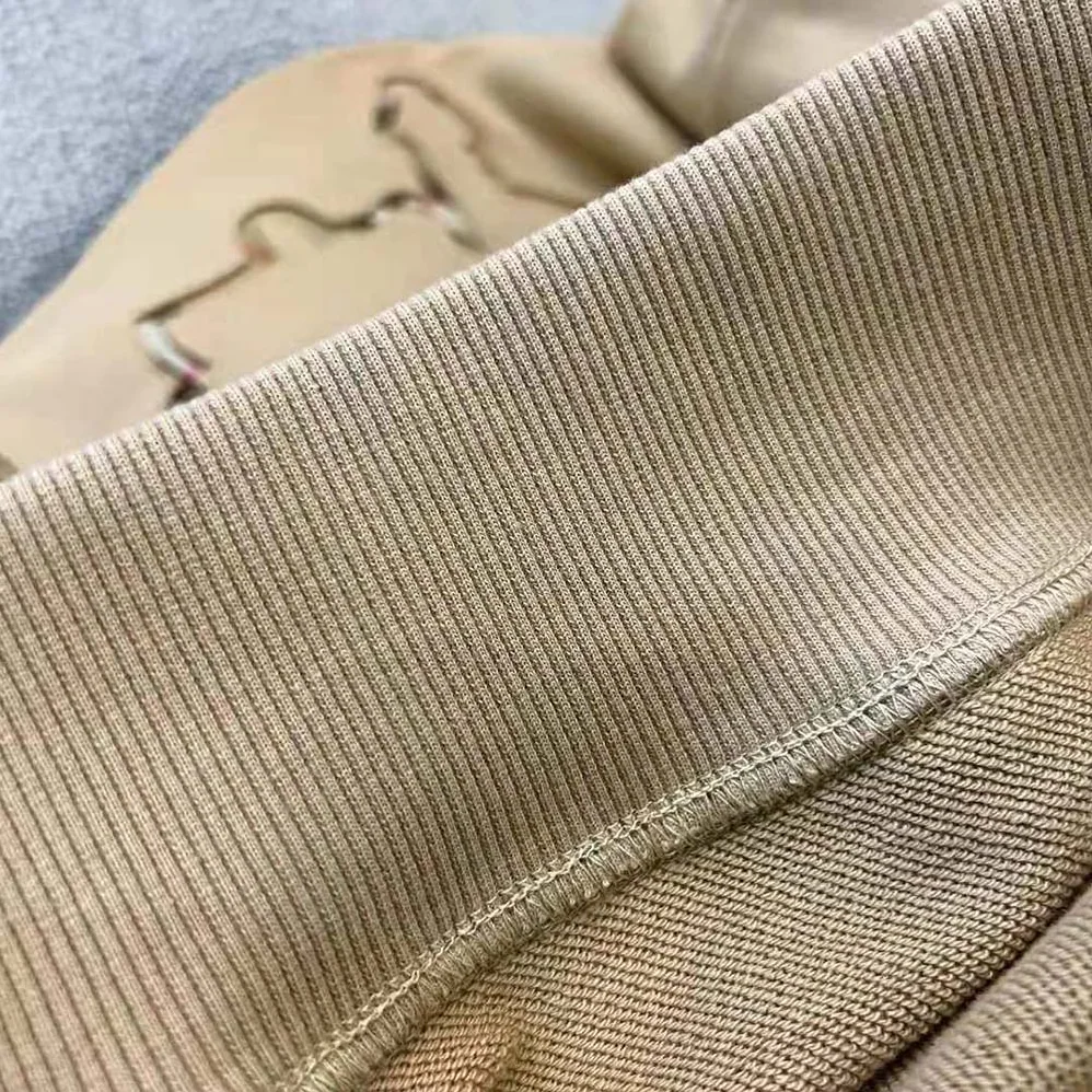 Burberry Check EKD Cotton Hoodie for Men in Beige