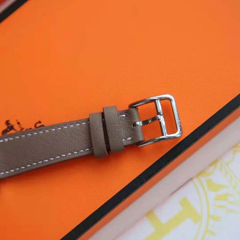 Hermes Heure H Watch Small Model Quartz Movement 25 mm in Steel for Women