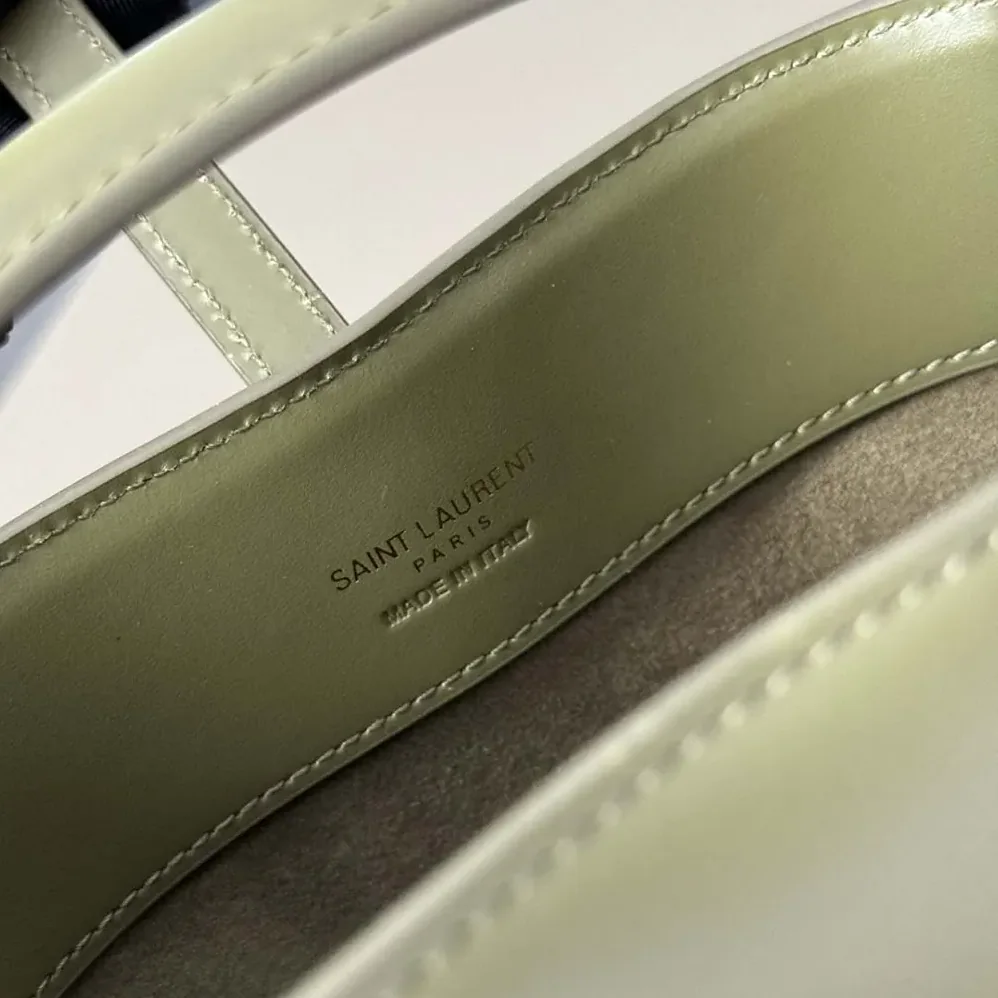 Saint Laurent YSL Le 37 Mini in Shiny Leather for Women in Dark Green Saint Laurent YSL Le 37 Mini in Shiny Leather for Women in Dark Green
