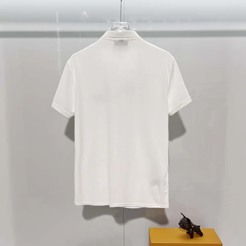Dior Polo Shirt with Dior Clover Embroidery White Cotton Piqué for Men Dior Polo Shirt with Dior Clover Embroidery White Cotton Piqué for Men