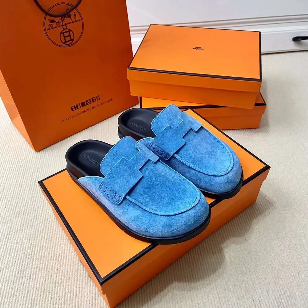 Hermes Go Mule Blue Hermes Go Mule Blue