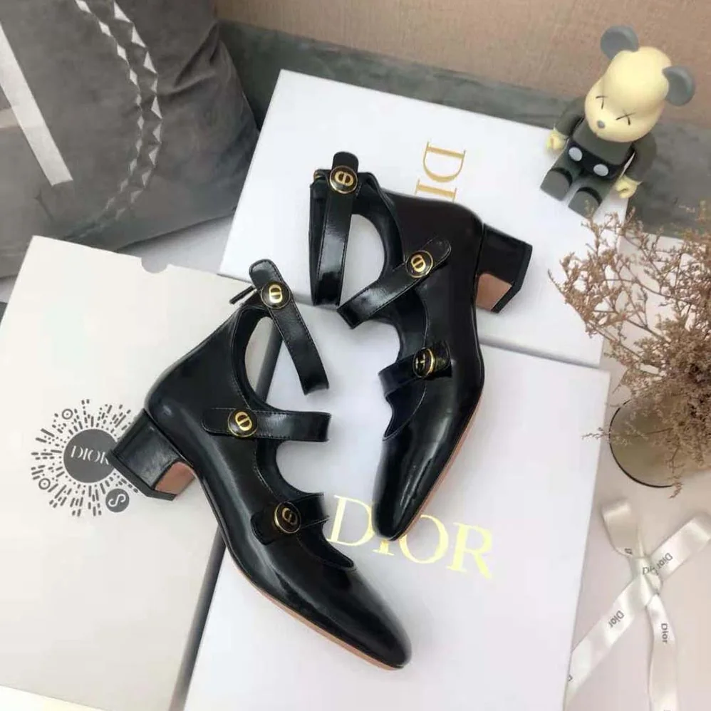 Dior D-Doll Pump Black Shiny Calfskin for Women Dior D-Doll Pump Black Shiny Calfskin for Women