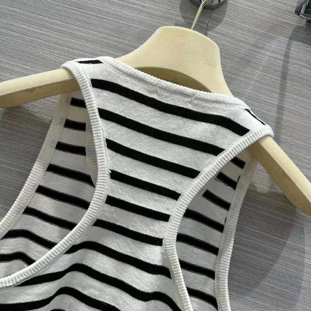 Miu Miu Cotton Top with Intarsia Logo for Women in White