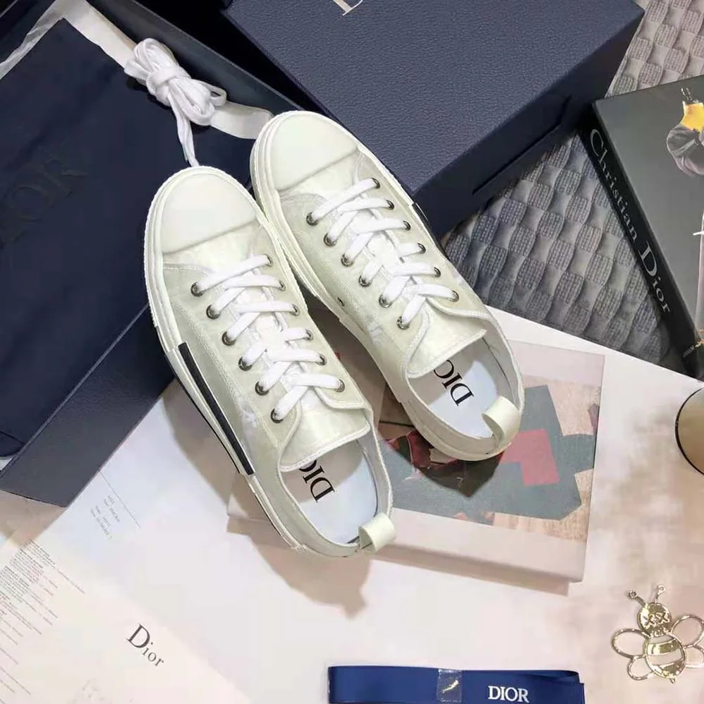 Dior B23 Low-Top Sneaker White Dior Oblique Canvas for Men Dior B23 Low-Top Sneaker White Dior Oblique Canvas for Men