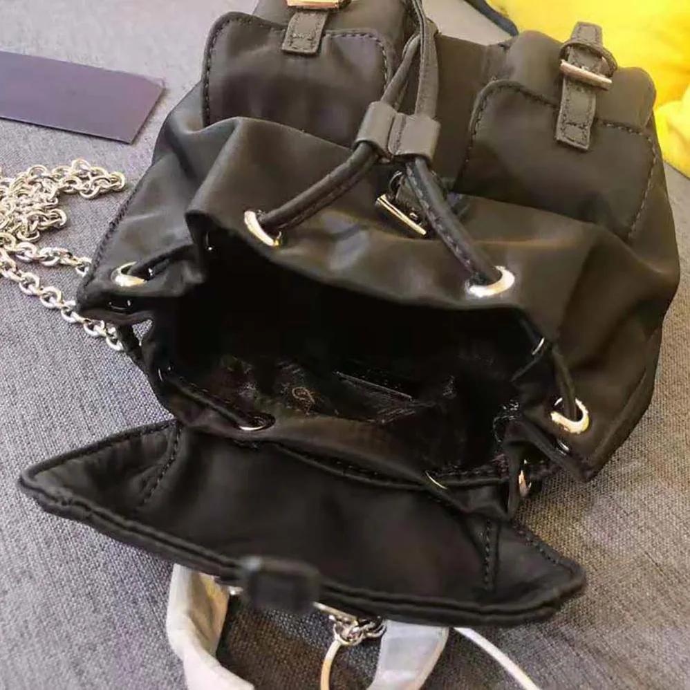 Prada Nylon Mini Backpack for Women in Black Prada Nylon Mini Backpack for Women in Black