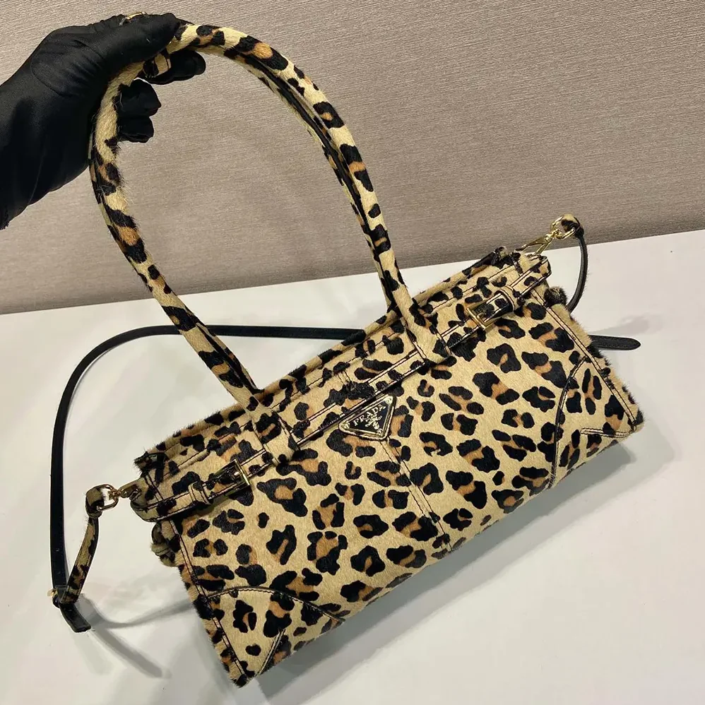 Prada Medium Printed Leather Handbag for Women Prada Medium Printed Leather Handbag for Women