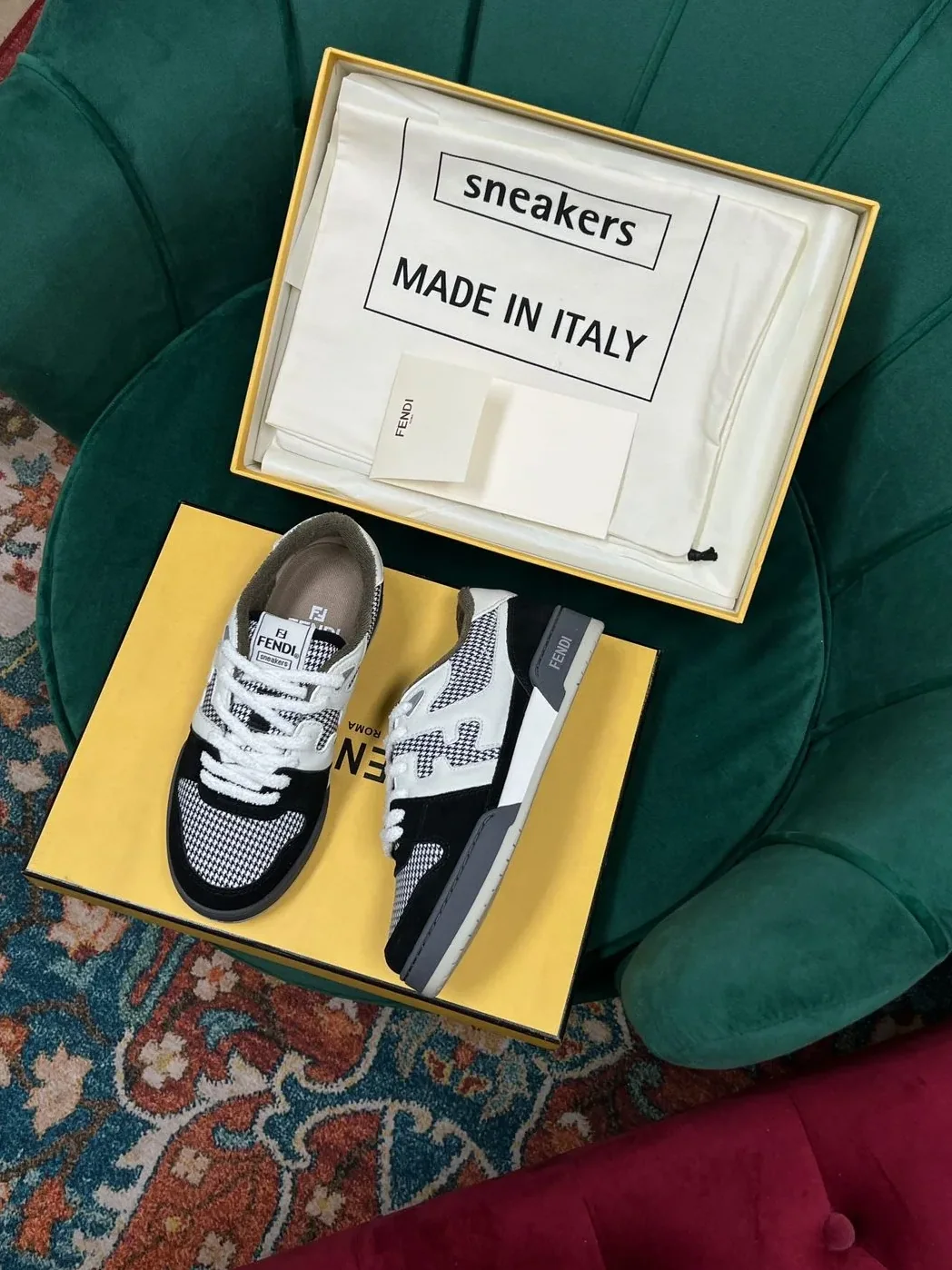 Fendi Match Low Tops In Black