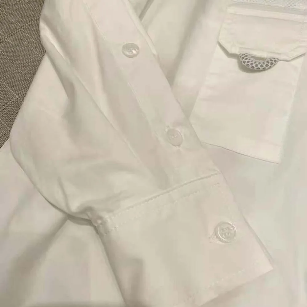 Fendi Slightly Oversized Shirt Dress White Poplin for Women Fendi Slightly Oversized Shirt Dress White Poplin for Women