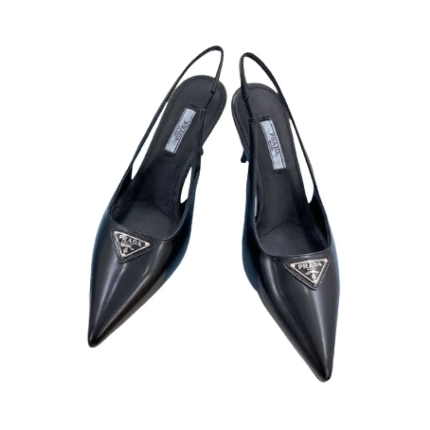 Prada Slingback Spike Pumps Black Prada Slingback Spike Pumps Black