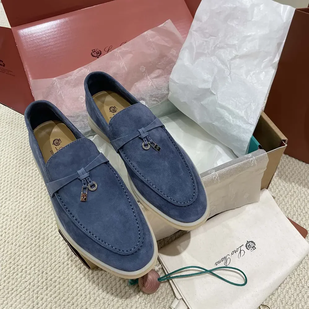 Loro Piana Summer Charms Walk Loafers for Unisex in Navy