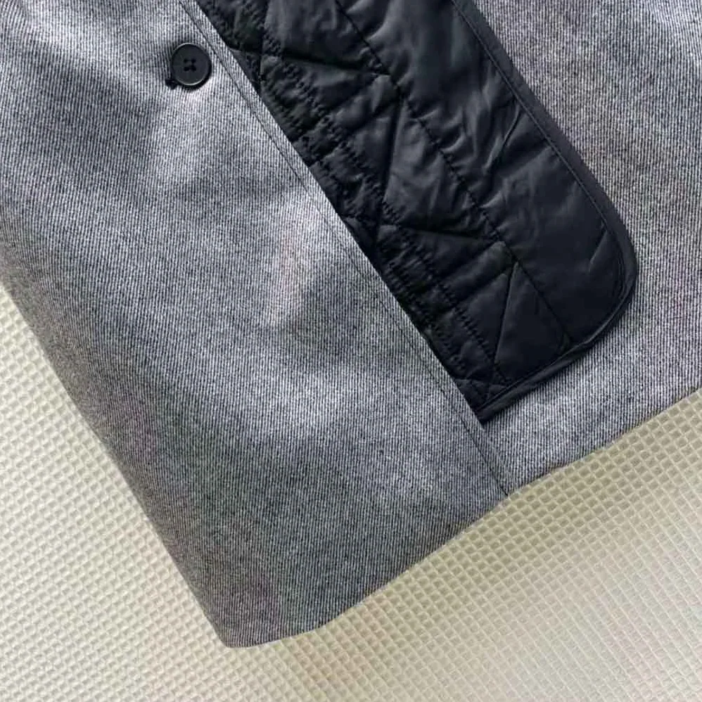 Dior Miniskirt with Macrocannage Lining Gray Cotton Drill for Women Dior Miniskirt with Macrocannage Lining Gray Cotton Drill for Women