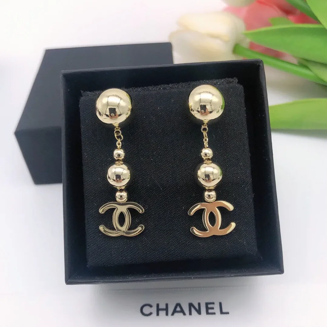 CC Ball Earrings Gold CC Ball Earrings Gold
